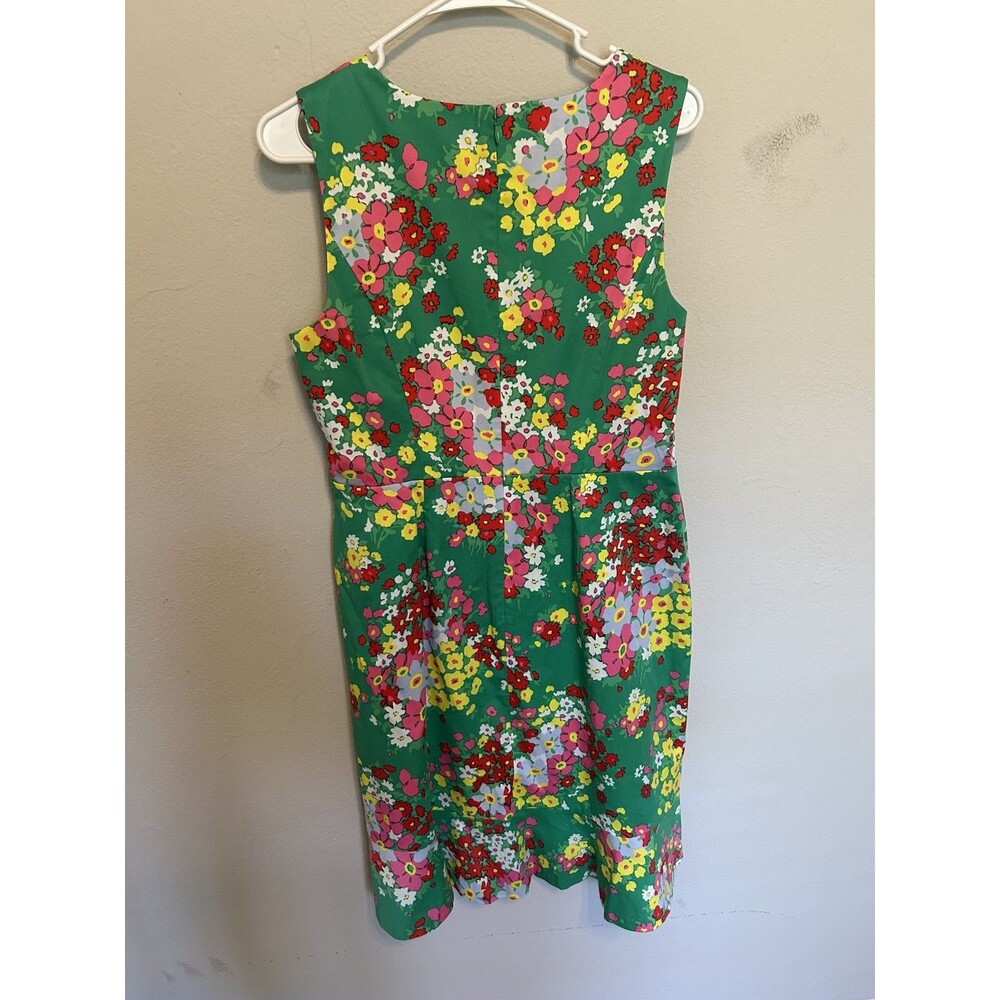 Talbots Floral Springtime Shift Dress Size 6 Cotton Summer Preppy Career Chic - Picture 3 of 10